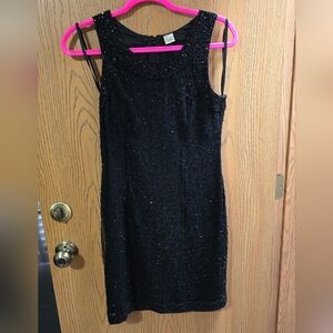 Laurence Kazar Vintage Beaded Mini Dress